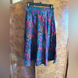 GEORGIOU silk Paisley Women's Skirt
